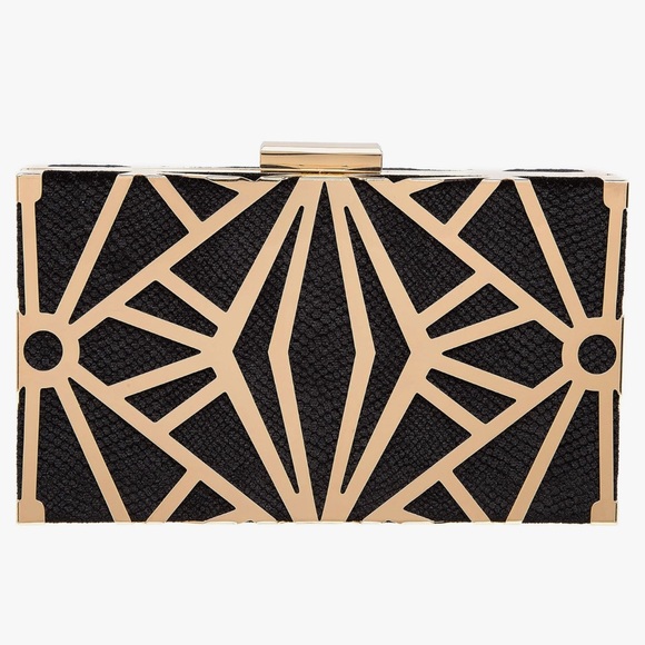 Handbags - Black and gold clutch